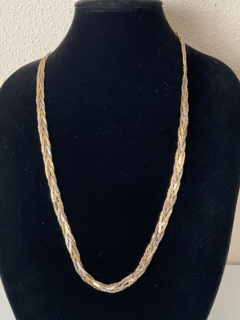 Premier Design 2-Tone Gold/Silver Braided Rope Necklace